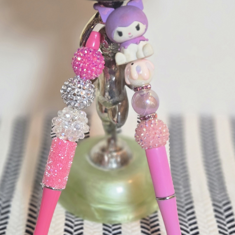 Pink and Silver Beaded Kids Toy